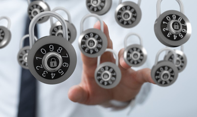 security data code digital in hand