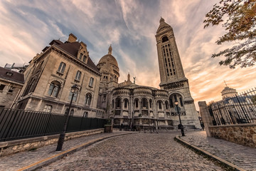 Poster - Sacre Coeur basilica in Montmartre, Paris