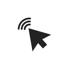 Poster - line cursor icon vector in trendy flat style isolated on white background. cursor icon page symbol for your web site logo design inspiration