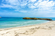 Landscape of Monastir Beach, Tunisia.
