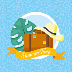 Canvas Print - summer time poster