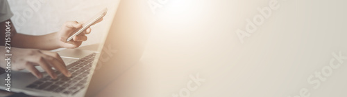 Fotografía Online shopping payment at the store credit card concept