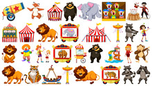 Set Of Circus Object