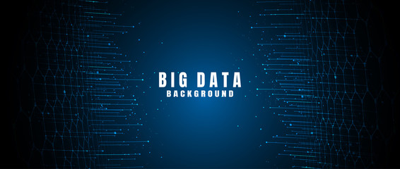 abstract technology background with big data. internet connection, abstract sense of science and tec
