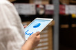 © THINK b - worker working in warehouse with tablet