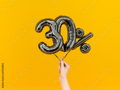 Fotomural Thirty percent symbol discount