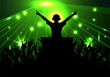 © dervish15 - club life dj on the dance floor vector illustration