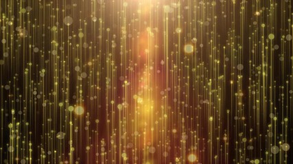 Wall Mural - beautiful golden curtain abstract background with particle rain