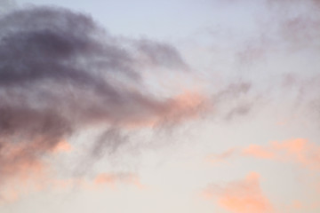 beautiful sunset sky with clouds