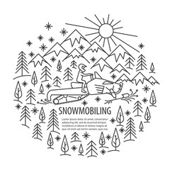 Snowmobiling tour template