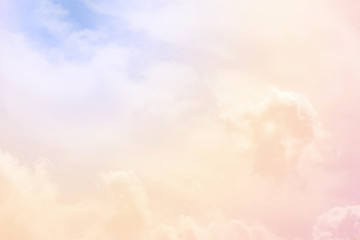 Wall Mural - cloud background with a pastel colour