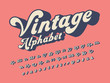 © FotoGraphic - Vector of groovy hippie style alphabet design