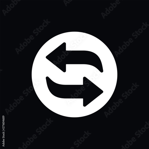 Cuadros en Lienzo Exchange and convert icon. Logo, illustration, vector sign symbol