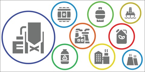 Poster - refinery icon set