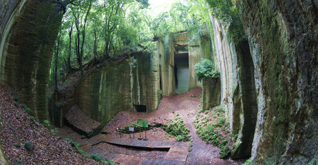 Wall Mural - Japanese Mysterious Fantastic Quarry ruins