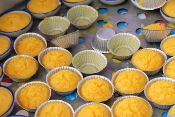 Wall Mural - Toddy Palm Cake (Kanom Tarn) , Thai dessert