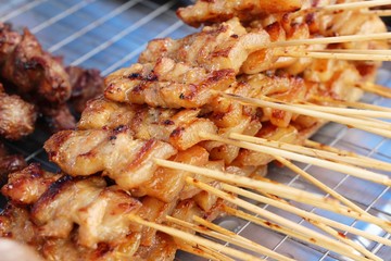 Poster - Roasted pork is delicious at street food