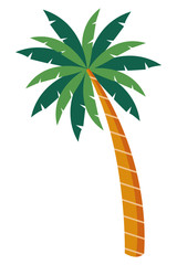 Poster - palm tree icon cartoon isolated