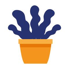 Poster - plant on a pot icon