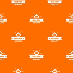 Sticker - Shop bags pattern vector orange for any web design best