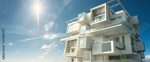 Fotografía Modern module apartment block