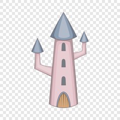 Magic castle icon. Cartoon illustration of castle vector icon for web design