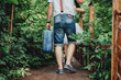 © Roman - woman walking in the garden