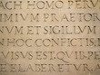 © ifeelstock - Old Latin text engraved on stone latin characters words