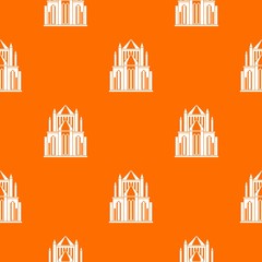 Wall Mural - Cathedral pattern vector orange for any web design best