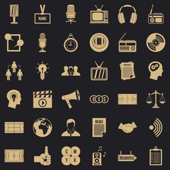 Wall Mural - Service channel icons set. Simple set of 36 service channel vector icons for web for any design