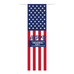 Wall Mural - Memorial day banner. Flag of United states - Vector