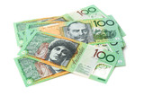 Fototapeta  - Australia Dollar, Bank note of Australia on white background