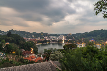 Wall Mural - kandy sri lanka view from the hill