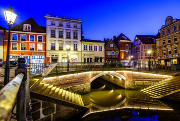 Wall Mural - old town of stade in north germany