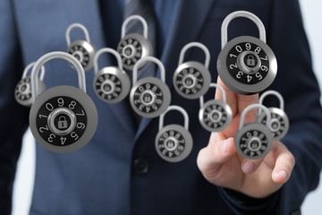 security data code digital in hand