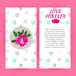 Love forever pink banner