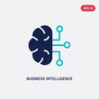 two color business intelligence vector icon from general-1 concept. isolated blue business intelligence vector sign symbol can be use for web, mobile and logo. eps 10