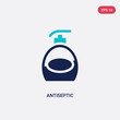 two color antiseptic vector icon from hygiene concept. isolated blue antiseptic vector sign symbol can be use for web, mobile and logo. eps 10