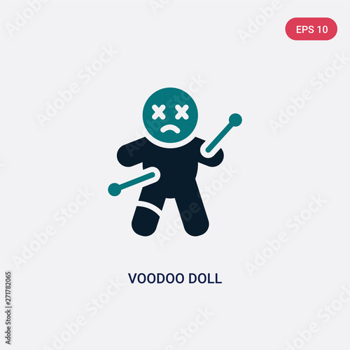 blue voodoo doll