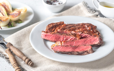 Canvas Print - Grilled beef steak