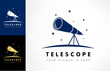 Telescope logo vector