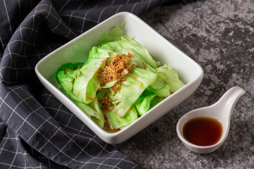 Wall Mural - salad with chicken and vegetables