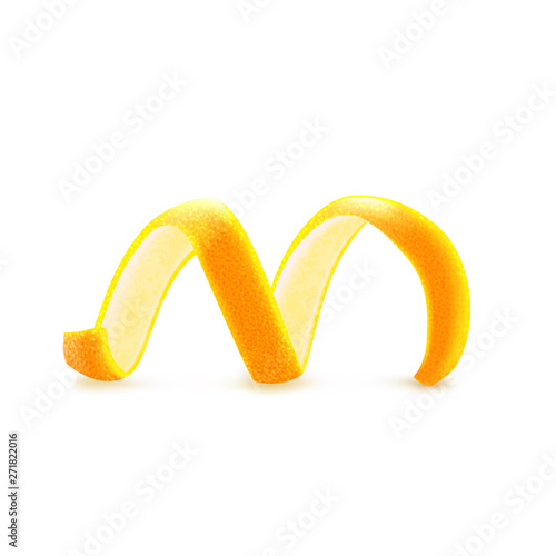 Fotomural Citrus peel to decorate cocktails and desserts, candied fruit, vector