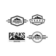 Wall Mural - vintage set peak logo