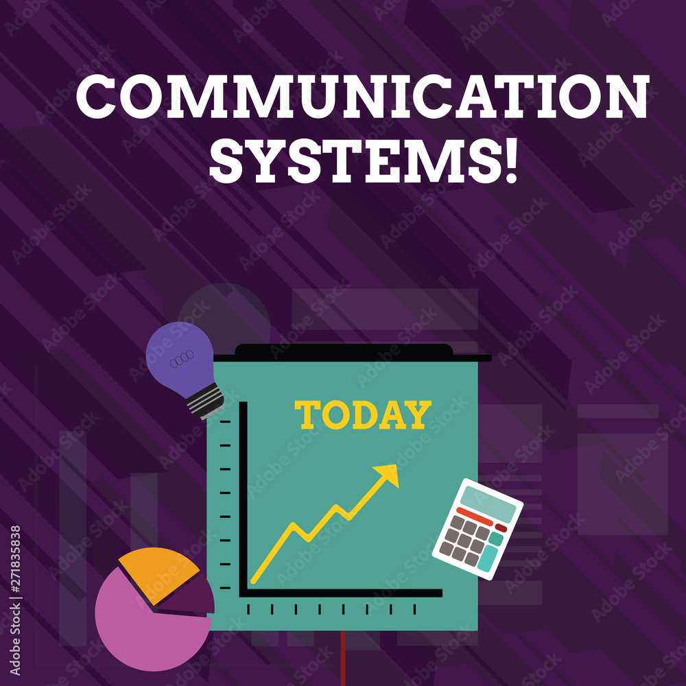 Conceptual hand writing showing Communication Systems. Concept meaning ...