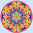 Colorful ethnic round ornamental mandala. Vector illustration