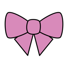 Sticker - cute bow decorative isolated icon