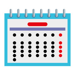 Poster - calendar date reminder isolated icon