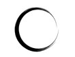 Grunge circle.Grunge oval shape made for marking.Grunge black oval frame.