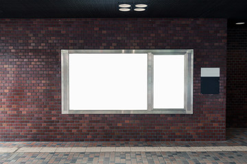 Wall Mural - Mockup image of Blank billboard